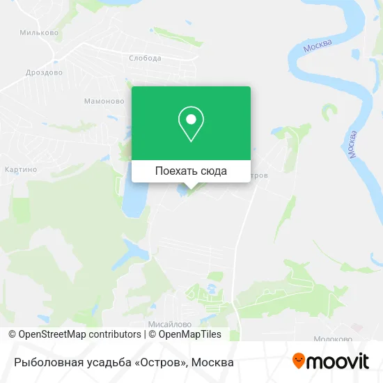 Карта Рыболовная усадьба «Остров»