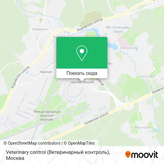 Карта Veterinary control (Ветеринарный контроль)