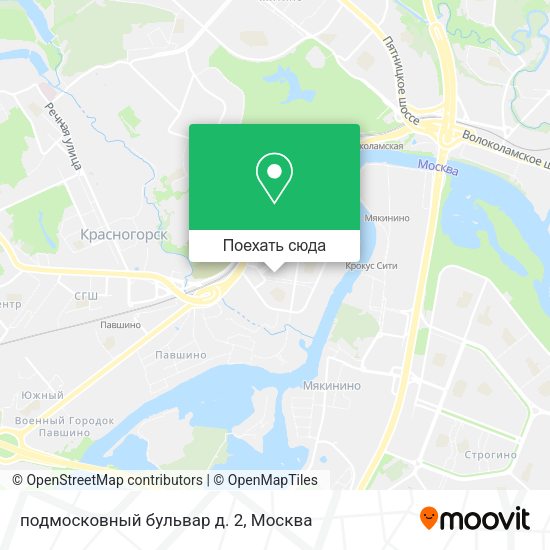 Карта подмосковный бульвар д. 2