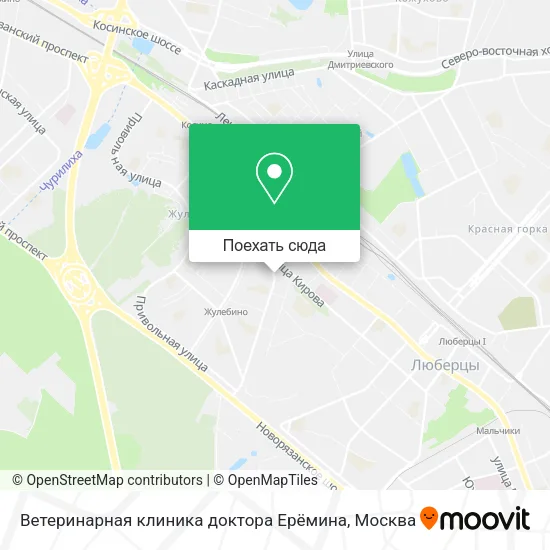 Карта Ветеринарная клиника доктора Ерёмина