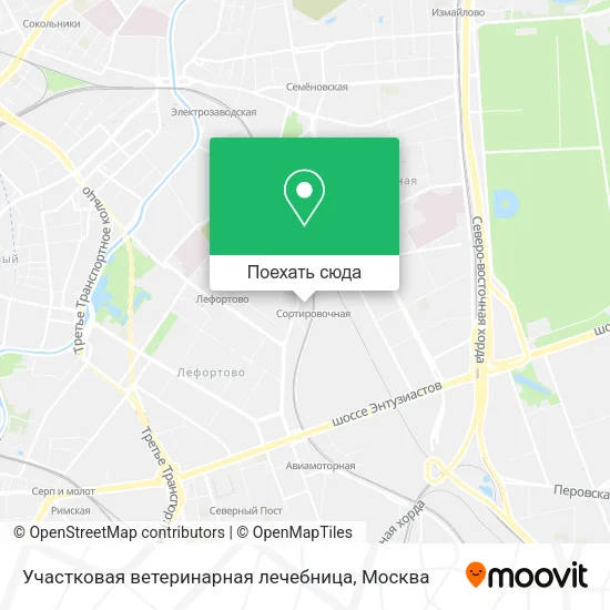 Карта Участковая ветеринарная лечебница