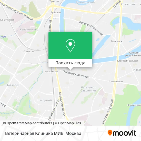 Карта Ветеринарная Клиника МИВ