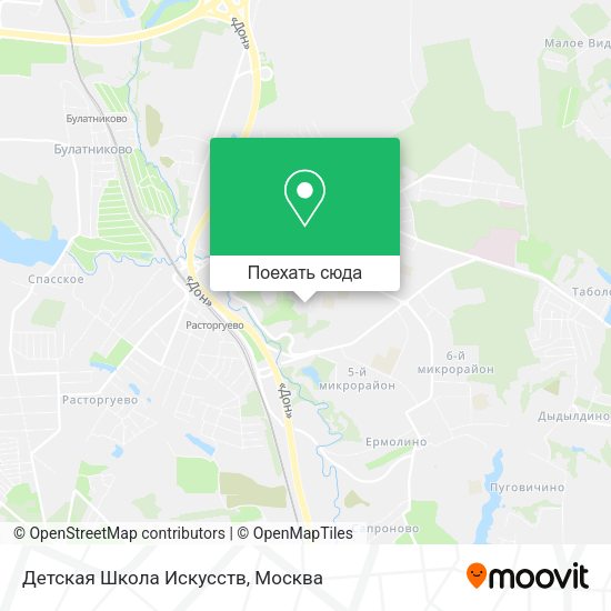 Карта Детская Школа Искусств