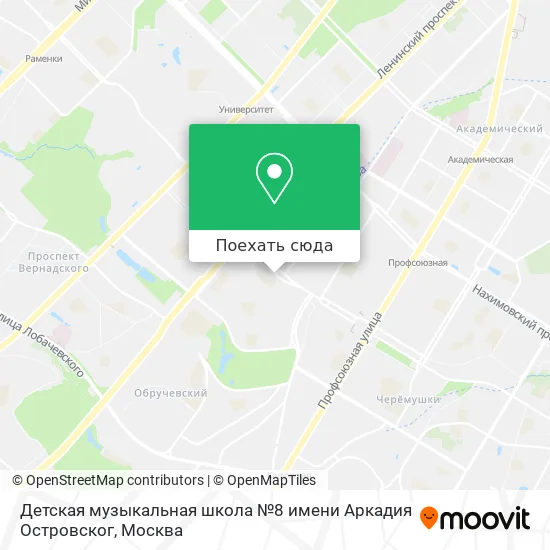 Карта Детская музыкальная школа №8 имени Аркадия Островског