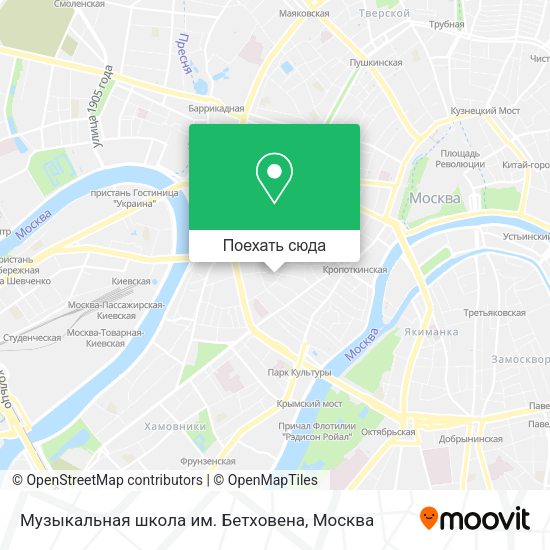 Карта Музыкальная школа им. Бетховена