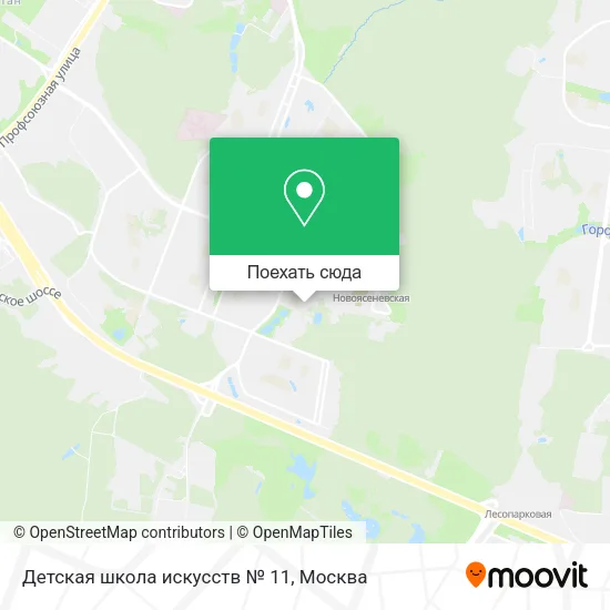Карта Детская школа искусств № 11