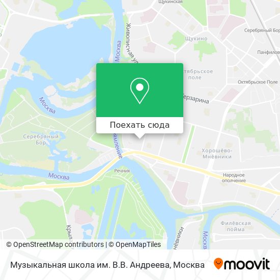 Карта Музыкальная школа им. В.В. Андреева