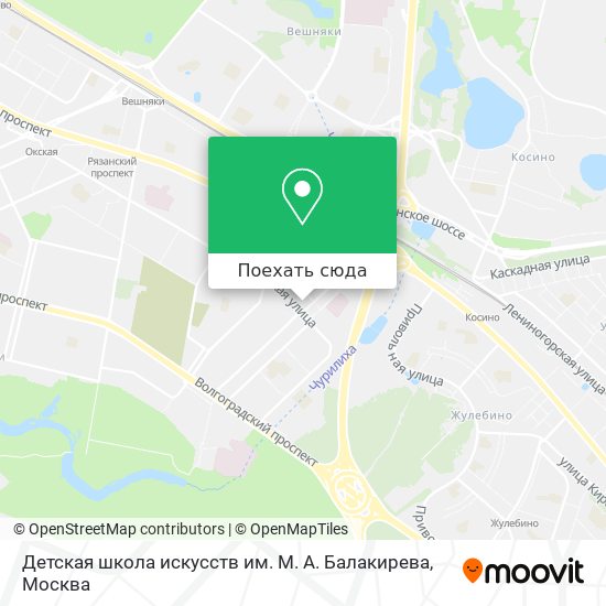 Карта Детская школа искусств им. М. А. Балакирева