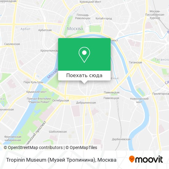 Карта Tropinin Museum (Музей Тропинина)