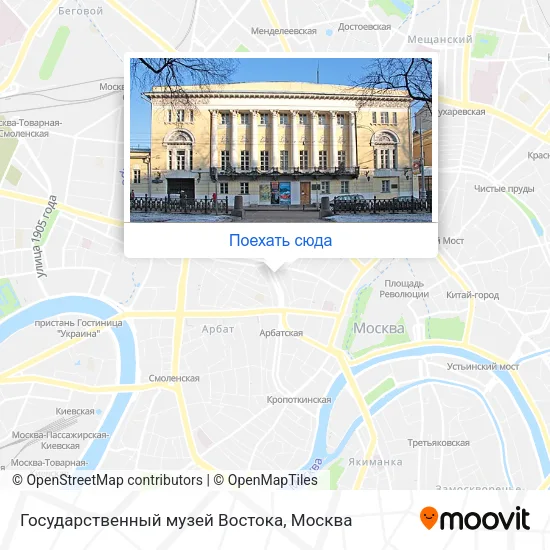 Карта Государственный музей Востока