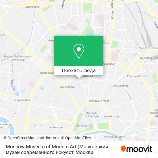 Карта Moscow Museum of Modern Art