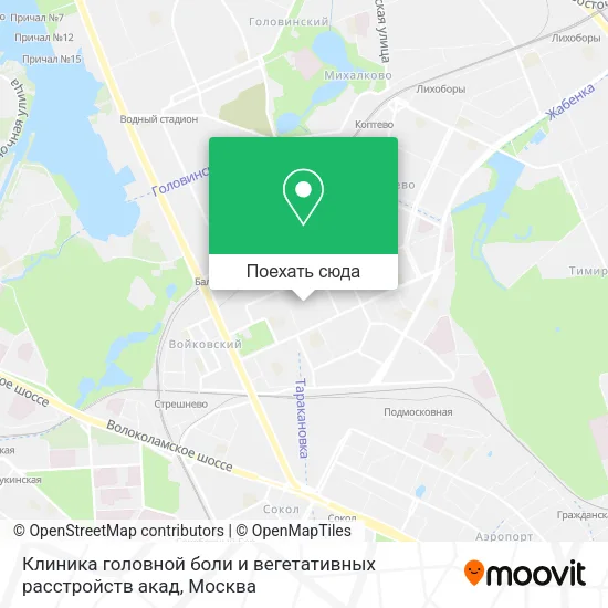 Карта Клиника головной боли и вегетативных расстройств акад