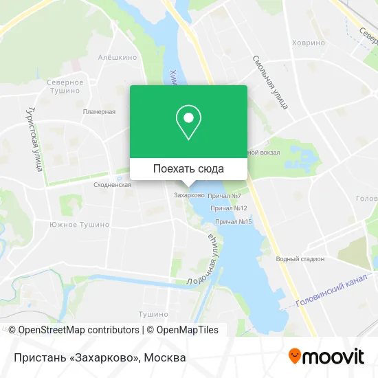 Карта Пристань «Захарково»
