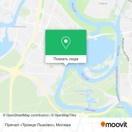 Карта Причал «Троице-Лыково»