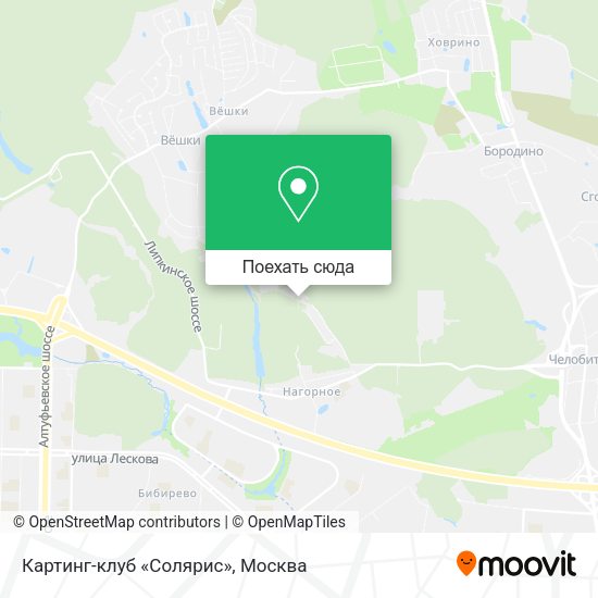 Карта Картинг-клуб «Солярис»