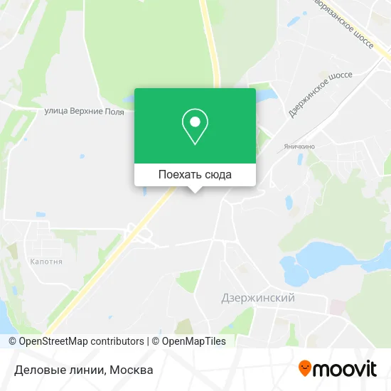 Карта Деловые линии