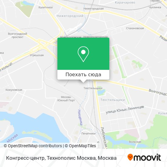 Карта Конгресс-центр, Технополис  Москва