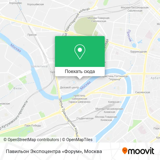 Карта Павильон Экспоцентра «Форум»