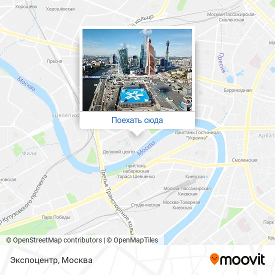 Карта Экспоцентр