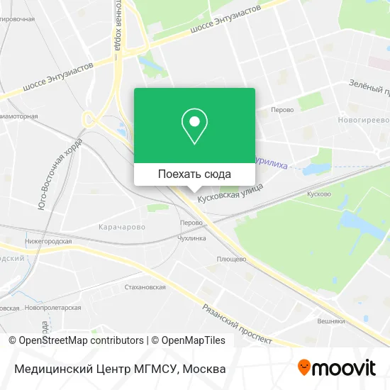 Карта Медицинский Центр МГМСУ