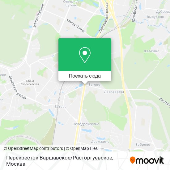 Карта Перекресток Варшавское / Расторгуевское