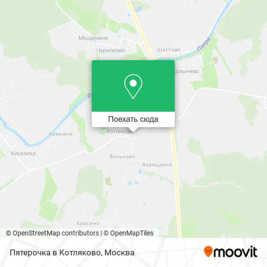 Карта Пятерочка в Котляково