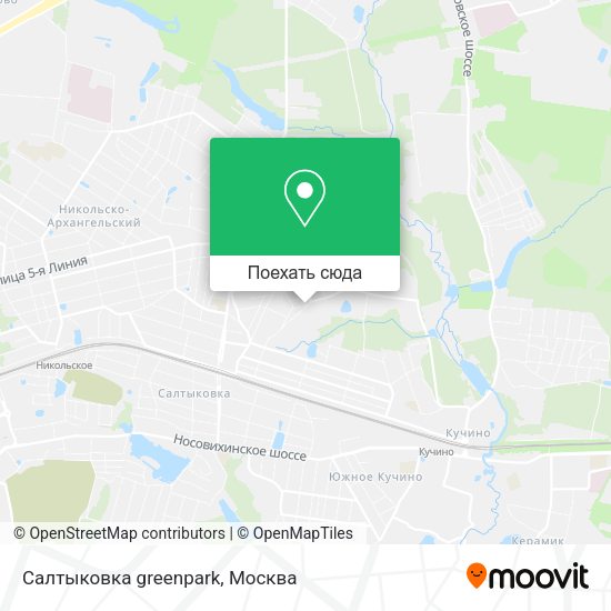 Карта Салтыковка greenpark