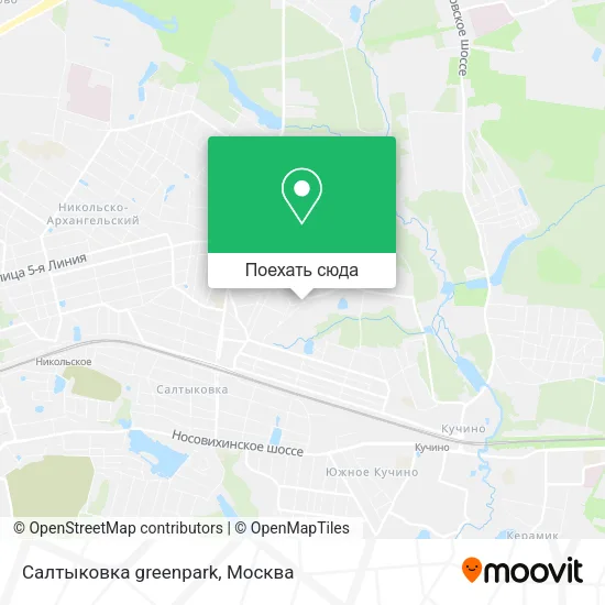 Карта Салтыковка greenpark