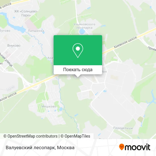 Карта Валуевский лесопарк
