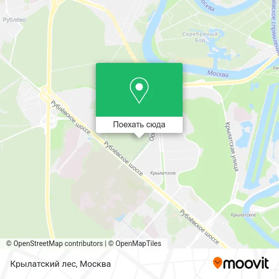 Карта Крылатский лес