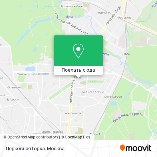 Карта Церковная Горка