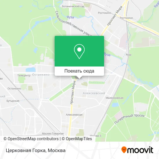 Карта Церковная Горка