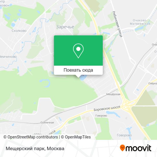 Карта Мещерский парк