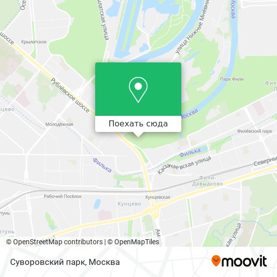 Карта Суворовский парк