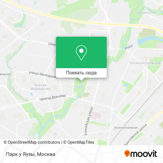Карта Парк у Яузы