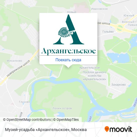 Карта Музей-усадьба «Архангельское»