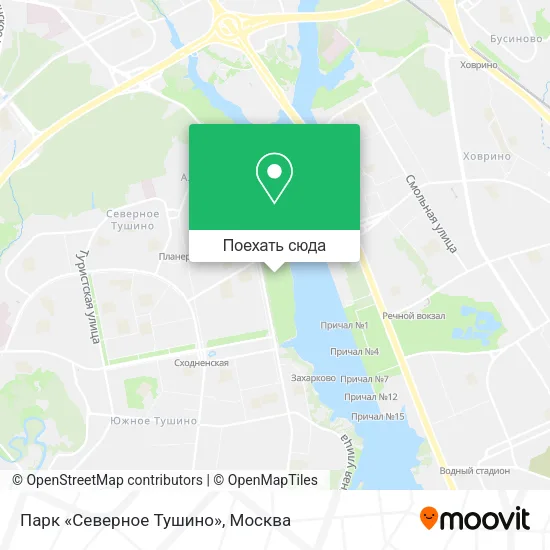 Карта Парк «Северное Тушино»