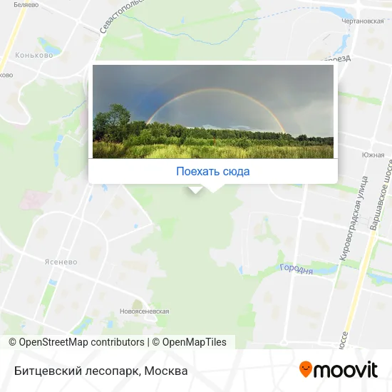 Карта Битцевский лесопарк