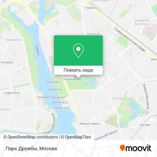Карта Парк Дружбы