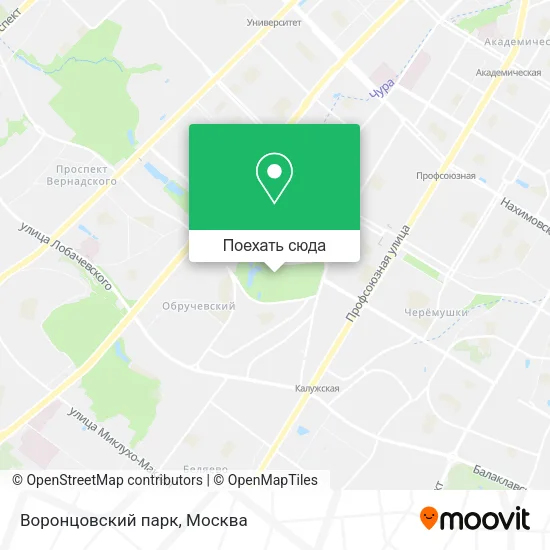 Карта Воронцовский парк