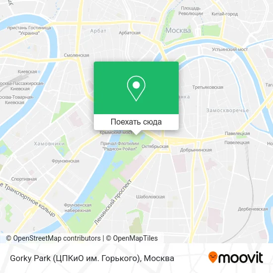 Карта Gorky Park (ЦПКиО им. Горького)