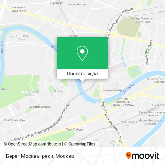 Карта Берег Москвы-реки