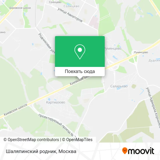 Карта Шаляпинский родник