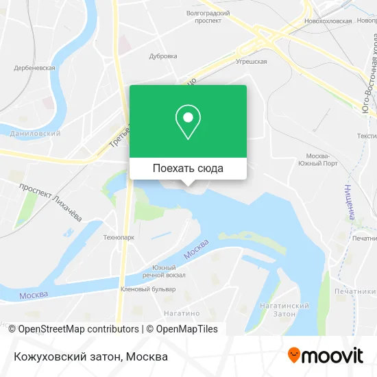 Карта Кожуховский затон