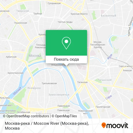 Карта Москва-река / Moscow River