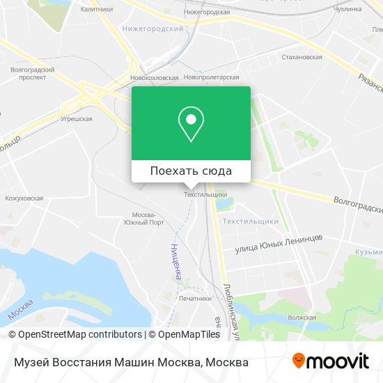 Карта Музей Восстания Машин Москва