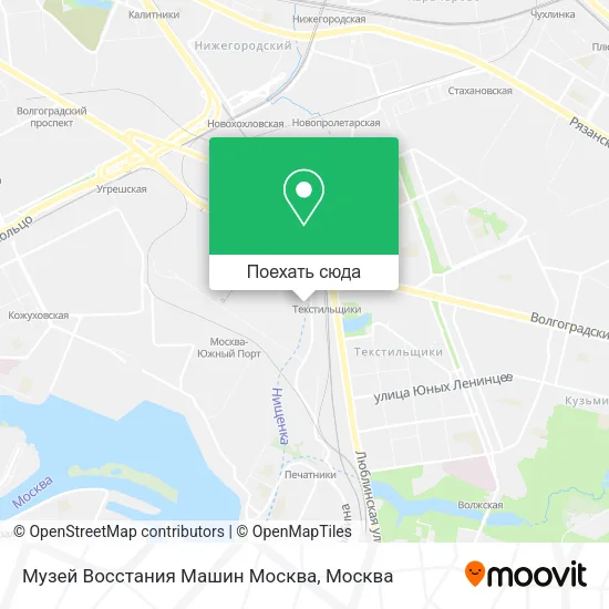 Карта Музей Восстания Машин Москва