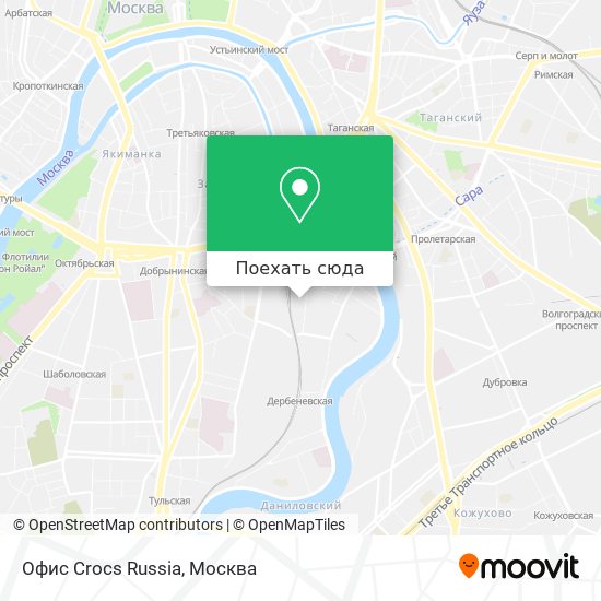 Карта Офис Crocs Russia