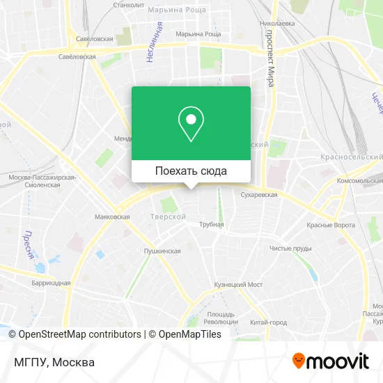 Карта МГПУ