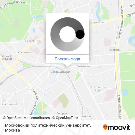 Карта Московский политехнический университет